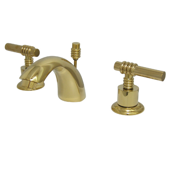Kingston Brass Mini-Widespread Bathroom Faucet, Polished Brass KS2952ML
